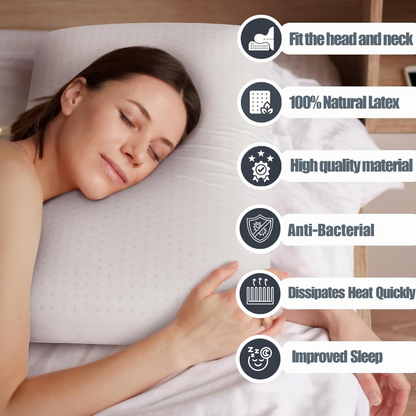 2 X 100% Natural Talalay Latex Pillows
